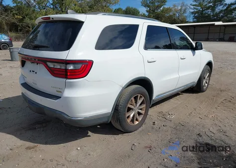 2015 Dodge Durango Limited z USA, uszkodzony, nr VIN 1C4RDJDG7FC246110